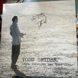 Todd Snider AUTOGRAPHED High, Lonesome AndThen Some RARE LASTRECORDColoredVinyl
