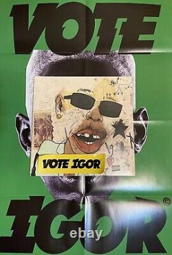 Tyler, The Creator Igor LP Mint Vinyl Alternate Green Poster & Yellow Sticker