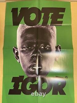 Tyler, The Creator Igor LP Mint Vinyl Alternate Green Poster & Yellow Sticker