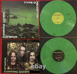 Type O Negativeworld Coming Down 2 Lp 20th Anniversary Green Black Vinyl Nm