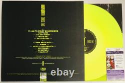 Underoath Band Signed Erase Me LP Green Vinyl Record Spencer Chamberlain + JSA