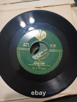 Vintage 7 Green Vinyl Ascended Master Dictations by Mrs. G. W. Ballard VG