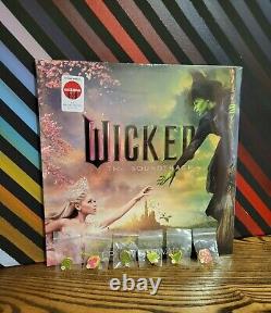 WICKED Limited Edition Target Exclusive 2LP Pink + Green Vinyl with6 Lapel Pins