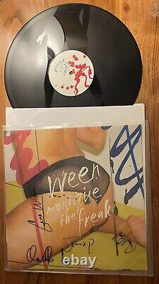 Ween Monique The Freak 12 Vinyl Schnitzel Records LP SIGNED BY BAND. AUTOGRAPH