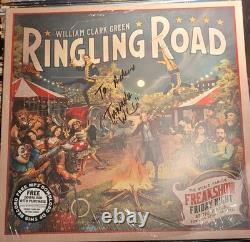 William Clark Green Signed Nm Light Blue Swirl Lp